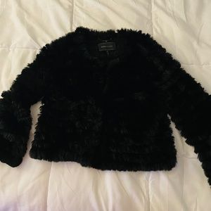 Showroom BCBG faux fur jacket size Sm